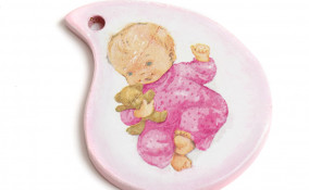 fiocco nascita esterno fai da te, fiocco nascita fai da te, fiocco nascita decoupage 