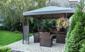 arredare, giardino, gazebo