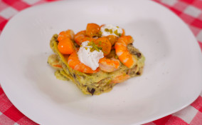 Lasagna con mazzancolle