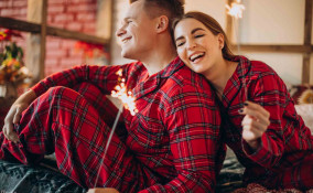 Pigiami natalizi di coppia