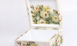 scatola portagioie decoupage decorazione