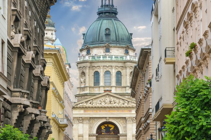 Budapest, ponti, sul, Danubio