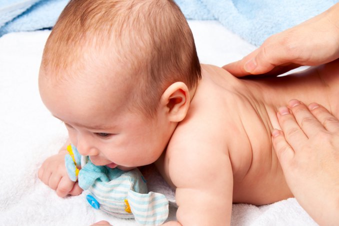 massaggio per bambino