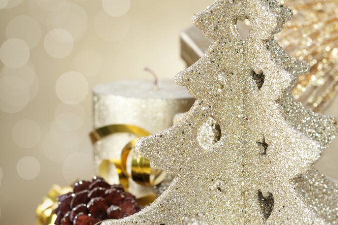 decorazione natale palle albero decoupage