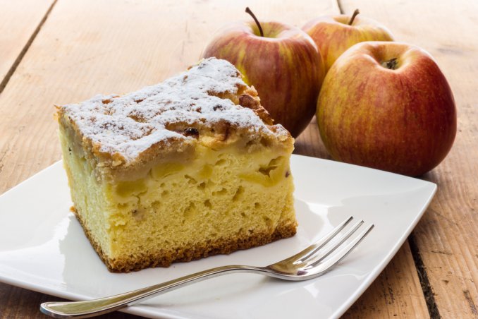 torta mele pesche olio farina vegana