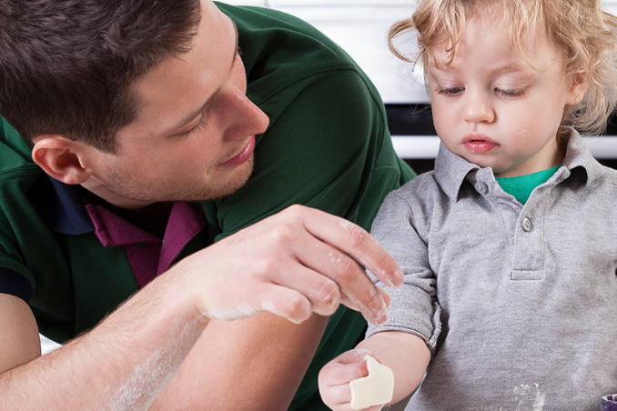 Papà e bambino insieme