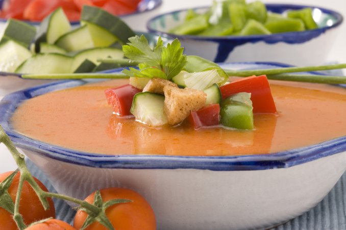 gazpacho andaluso pomodoro peperone zuppa fredda
