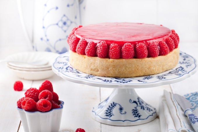 torta lamponi crema gelatina