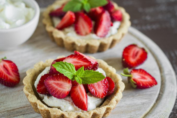 Crostata di Fragole con crema Chantilly