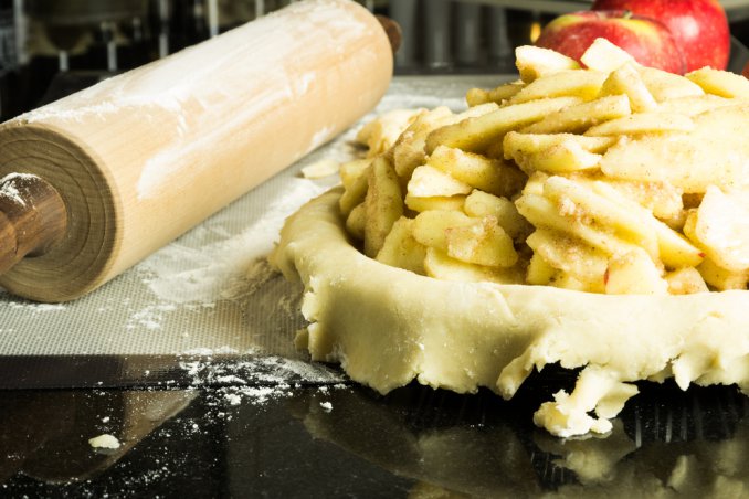 torta mele fruttosio uvetta renette