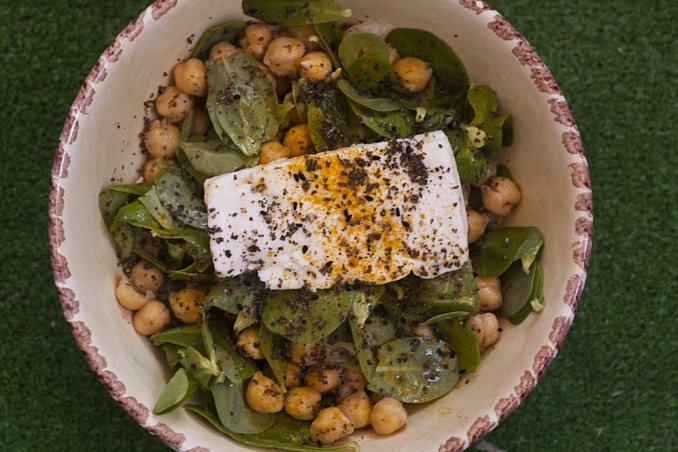 Ceci al cetriolo e curcuma