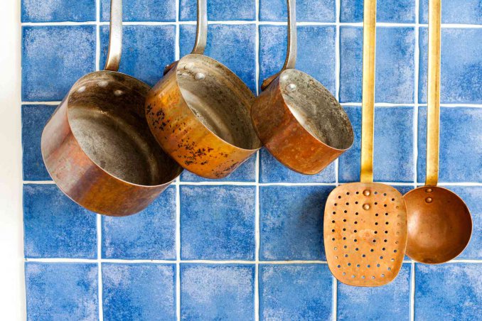 come pulire le pentole in rame