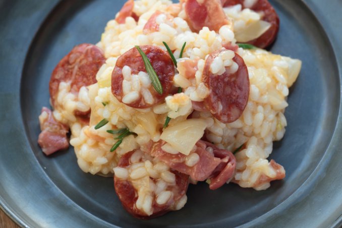 Risotto con salsiccia