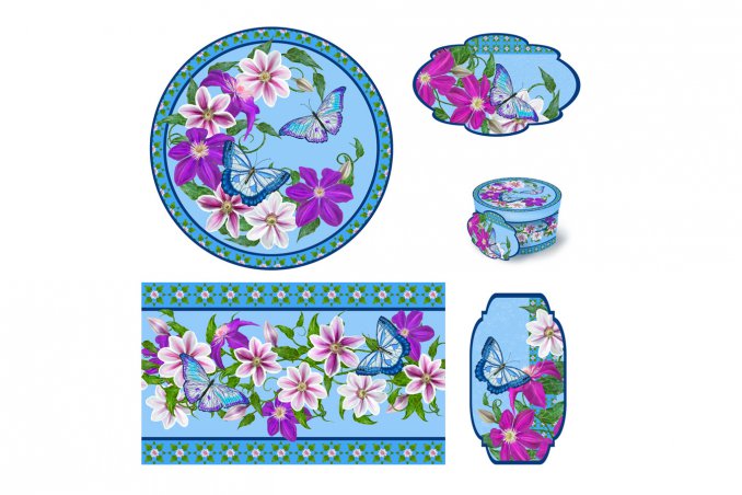 decoupage festa mamma, set decorativi decoupage, scatola decoupage, vassoio decoupage