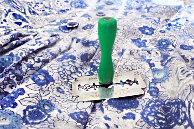 cucito, strumenti, lametta