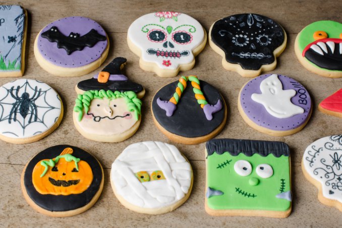 halloween biscotti, biscotti pasta zucchero