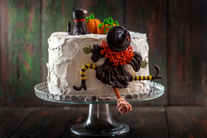 torta halloween pasta di zucchero, cake design halloween