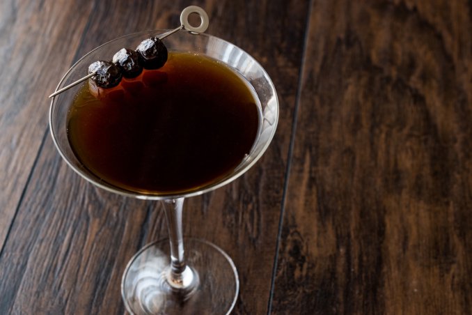 black devil martini, cocktail, halloween