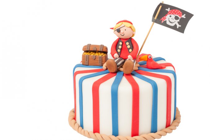 torta pirati pasta di zucchero, torta pirati