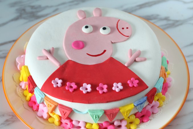 torta peppa pig pasta di zucchero, peppa pig pasta di zucchero
