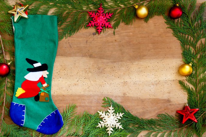 calza Befana, decorazioni, fai da te