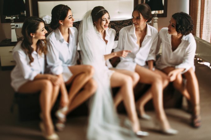 sposa, amiche
