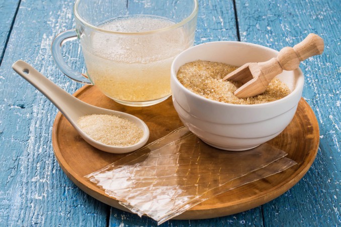 colla di pesce, gelatina, addensante