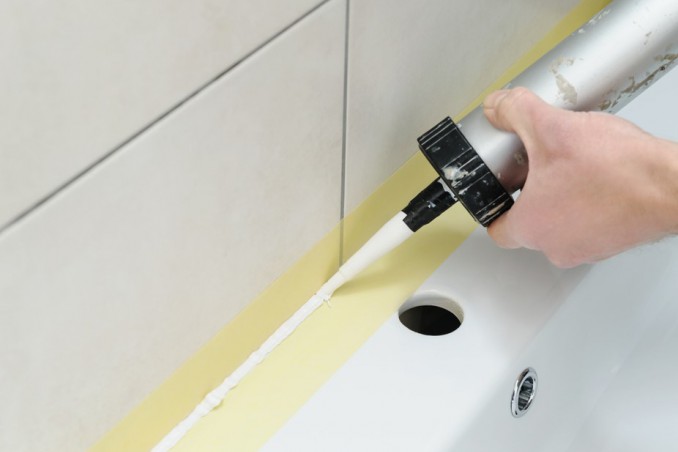 come applicare silicone, silicone sanitari