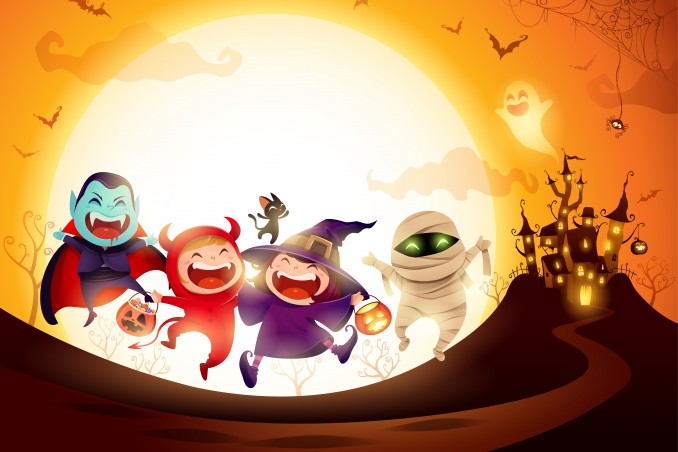 decorazioni halloween fai da te, decorazioni halloween da stampare, immagini halloween