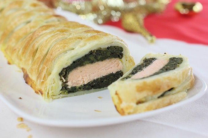 Rotolo al salmone in crosta