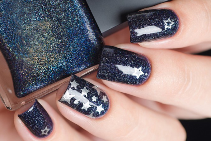 nail art, stelle, decorazione unghie