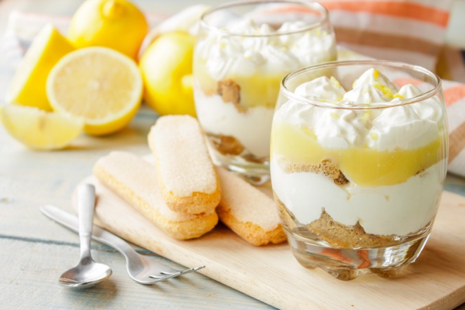 tisamisù al limone, senza uova, yogurt