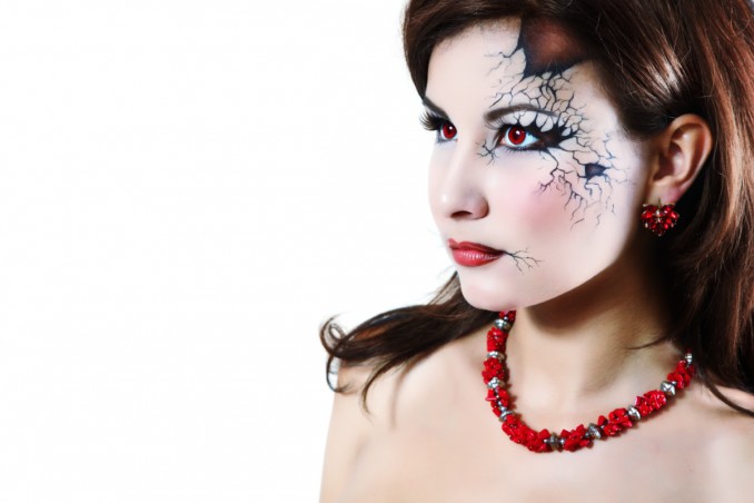 trucco bambola assassina, halloween, come farlo