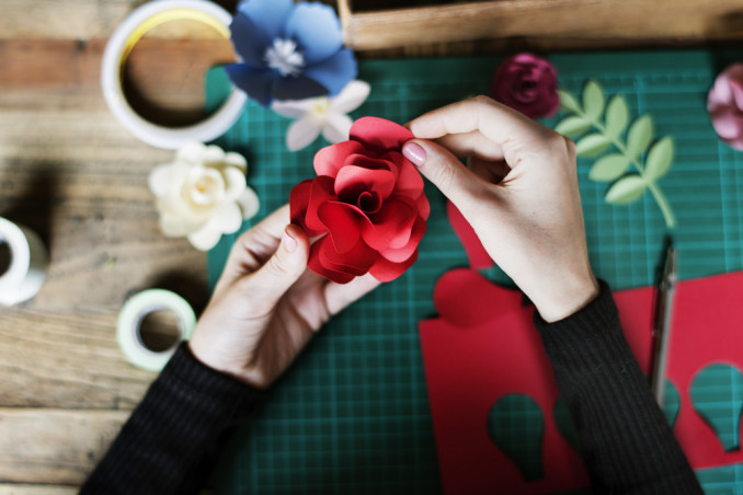 fiori carta semplici