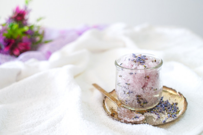 scrub, lavanda, fai da te