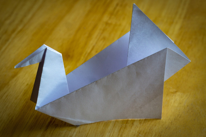 cigno origami spiegazioni