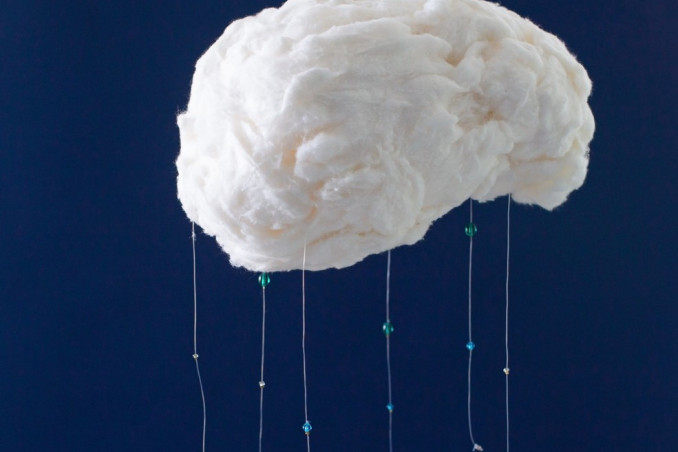 decorazione fai da te forma nuvola, decorazione nuvola