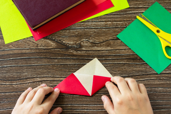 segnalibro tecnica origami