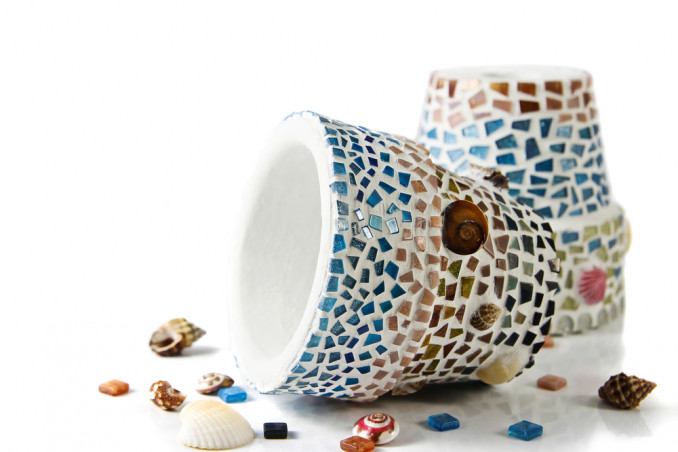 vasi terracotta mosaico