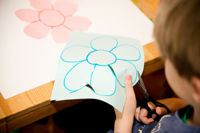 fiori carta esperimento