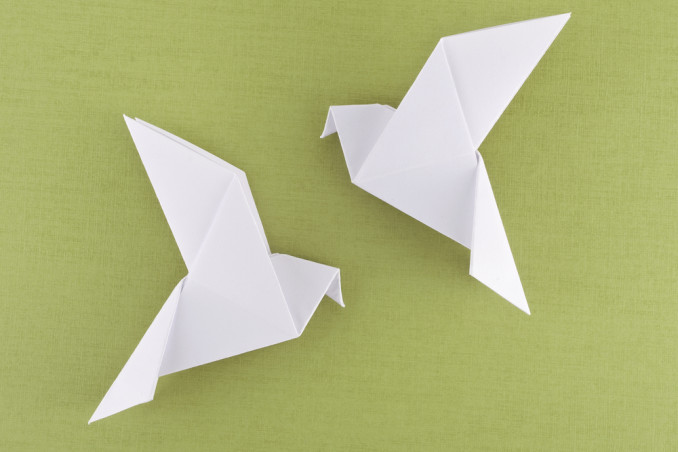 colomba pasqua origami