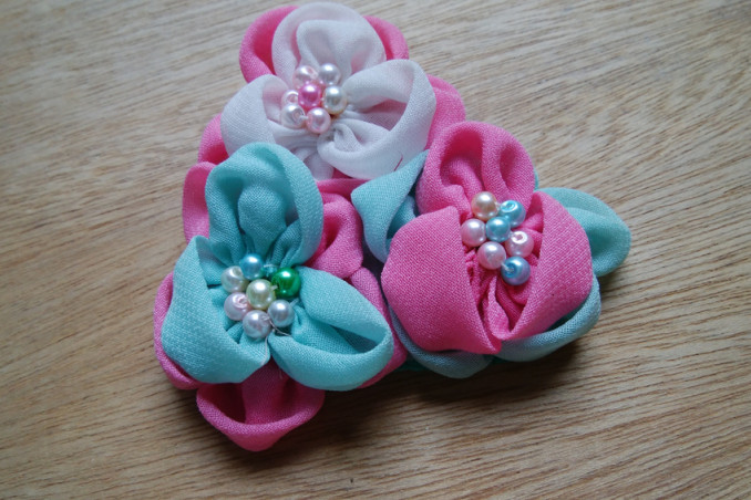 fiore tessuto fai da te