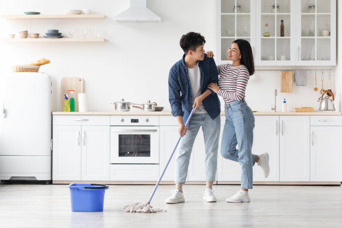 Pulizia del pavimento