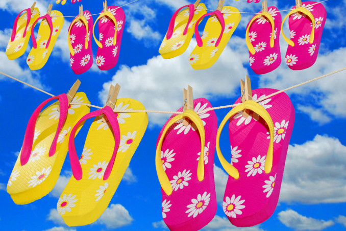 come lavare infradito, come pulire infradito